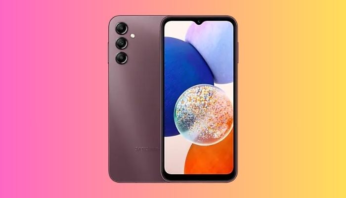 The image shows Samsung Galaxy A14 5G. — Samsung