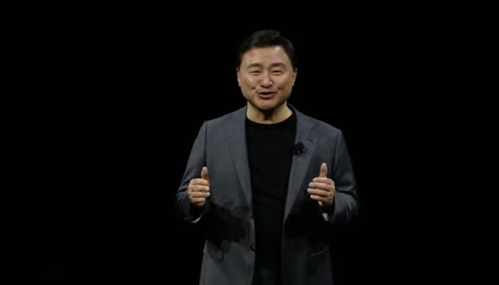 Samsungs Mobile Division President TM Roh delivers his opening speech at the Galaxy Unpacked event held at the San Jose Centre on January 17, 2024. — YouTube screengrab