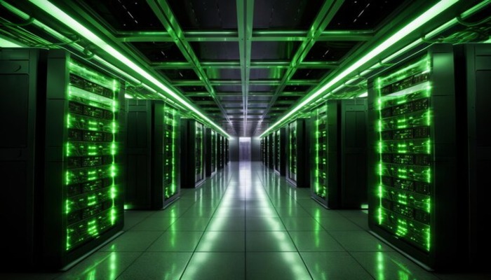 An undated image displays Nvidias data centre. — Freepik
