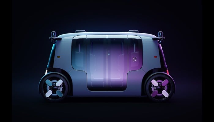 A representational image displaying Amazon Zoox robotaxi. — Amazon