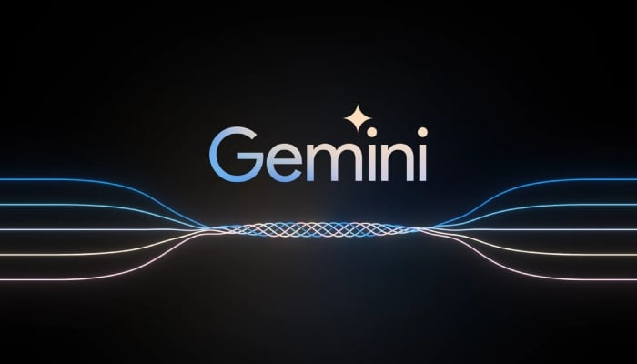 An undated image of the Gemini AI logo. — Google