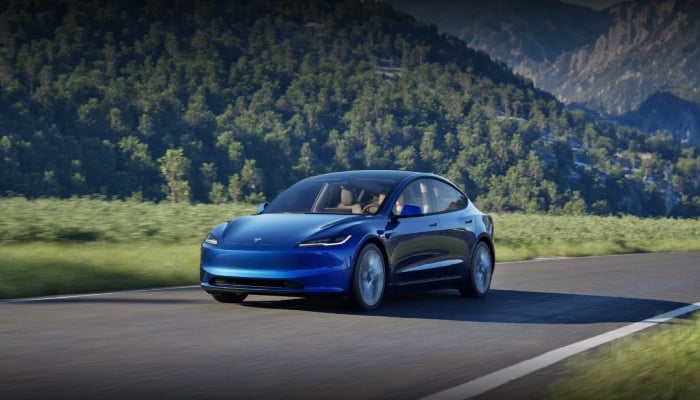 An undated image of the Tesla Model 3. — Tesla