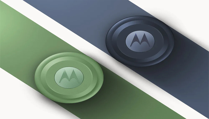 An undated image of the Moto Tags. — Motorola