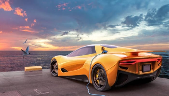 An undated image of an EV charging. — iStock