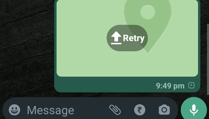 An undated screengrab of a WhatsApp chat. — Google Help