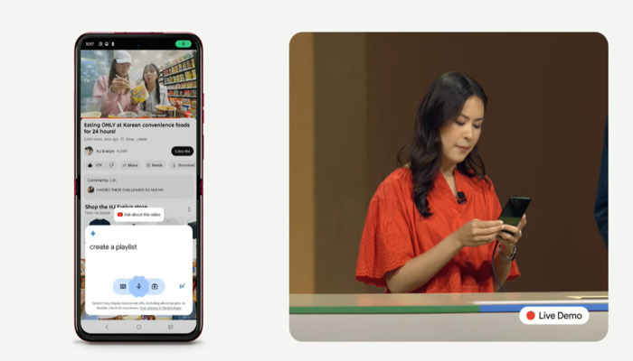 An image of Jenny Blackburn using Gemini taken on August 13 at Mountain View headquarters in California. — Screengrab via YouTube Made by Google channel