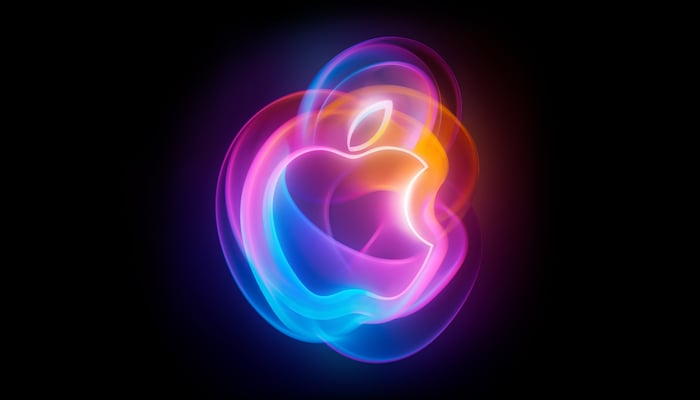 An undated logo of Apples Its Glowtime event. — Apple