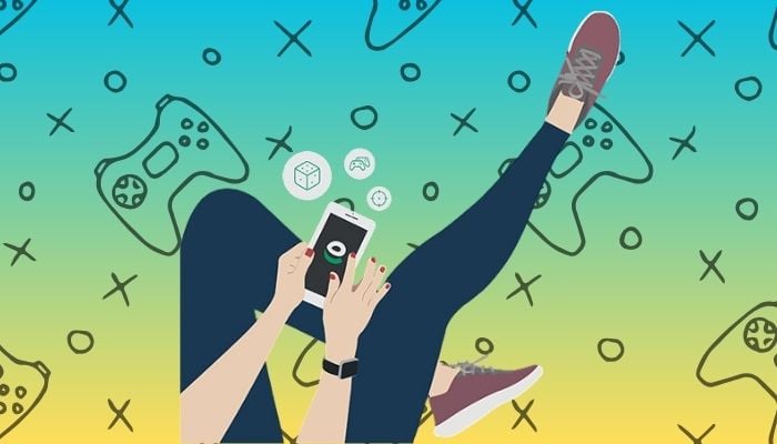 A representational image of a girl using Easypaisa app. — Easypaisa/Canva