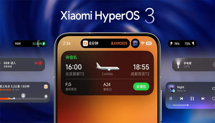 An undated image of Xiaomi HyperOS 3. — Xiaomi