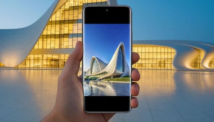An undated image of person holding Tecno Spark 40. — Tecno