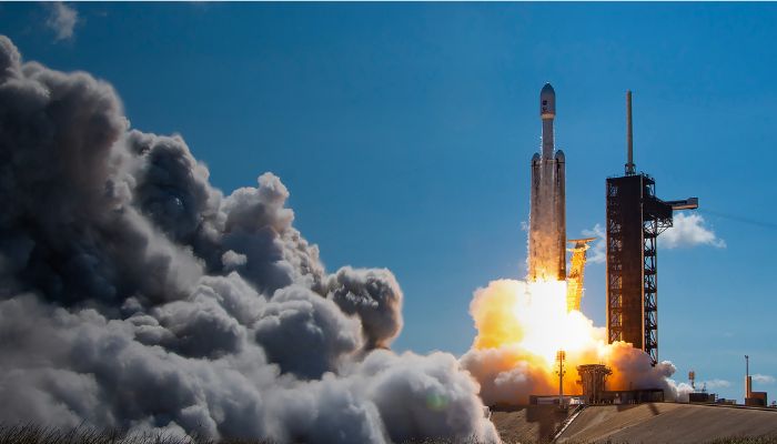 An undated image of a SpaceX flight. — SpaceX