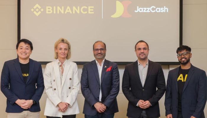 An image of the Binance and JazzCash team at the MoU signing ceremony in the UAE on December 10, 2025. — LinkedIn/@jazzcash_jazzcash