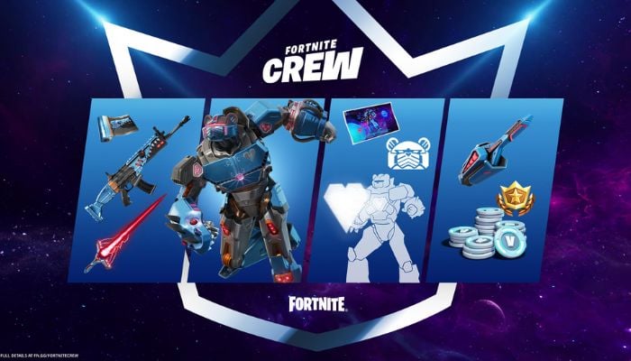 An image of a Fortnite Crew Pack poster. — Fortnite
