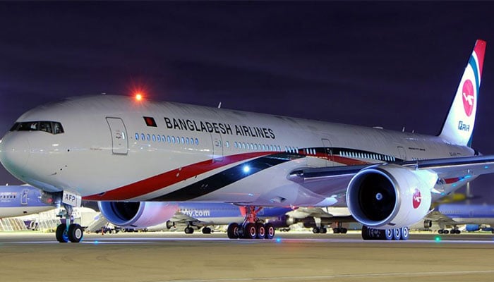 An undated image of Biman Bangladesh Airlines plane. — Biman Airlines