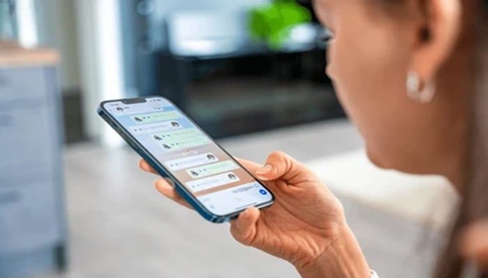 An undated image of a person sending voice message on WhatsApp. — Shutterstock