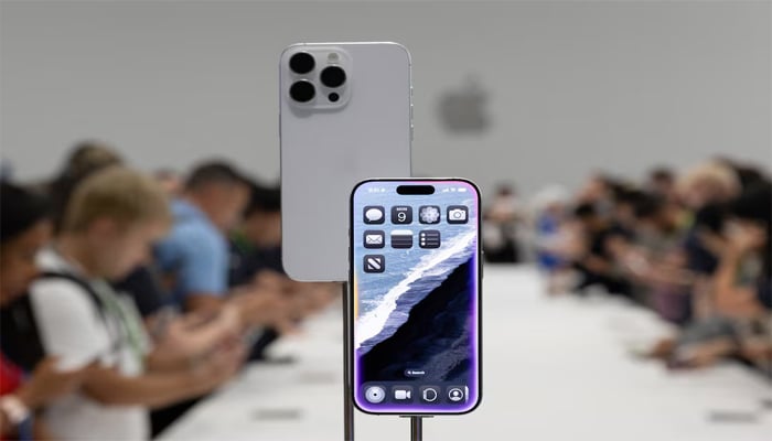 iPhone 16 Pro is seen at an event at the Steve Jobs Theater on its campus in Cupertino, California, U.S. September 9, 2024. — Reuters