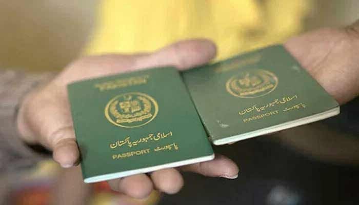 An undated representational image of Pakistani passports. — AFP