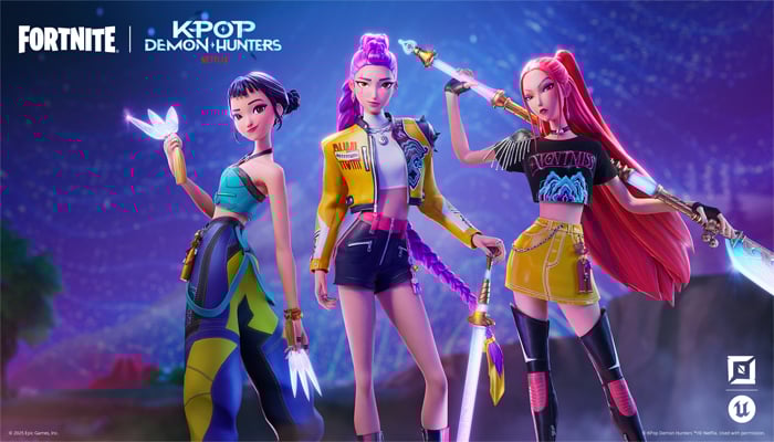 An undated image of Fortnite KPop Demon Hunters. — Fortnite