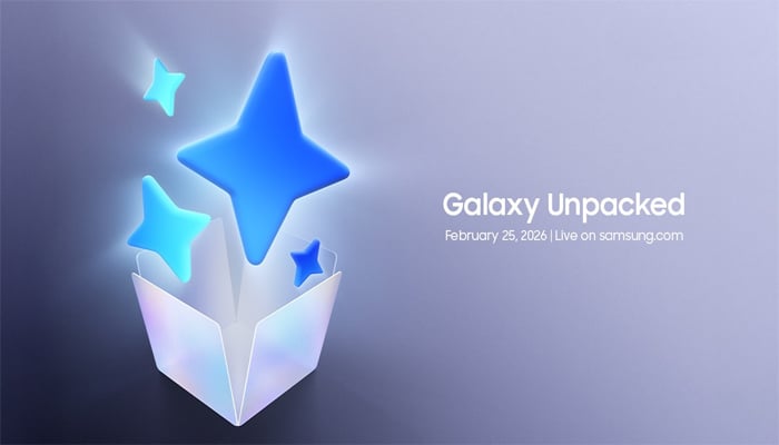An illustration shows Galaxy Unpacked Event 2026 poster on February 11, 2026. — Samsung Global