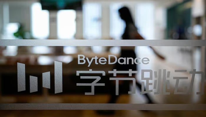 ByteDance logo is seen at companys office in Shanghai, China July 4, 2023. — Reuters