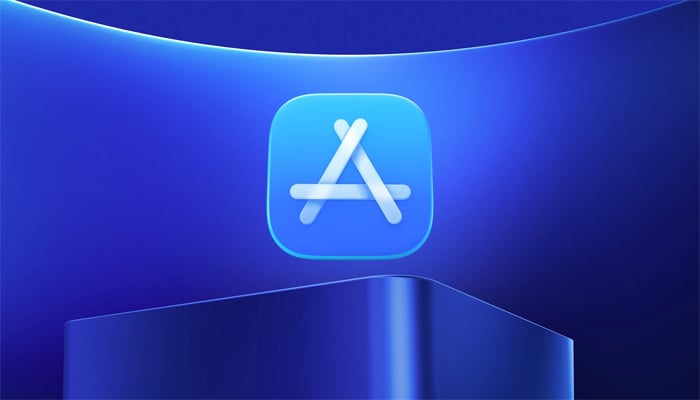 An undated illustration shows App Store icon. — Apple