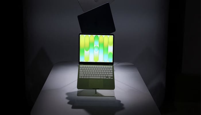 Apples new entry-level Mac laptop, the MacBook Neo is on display during an event in New York City, U.S., March 4, 2026. — Reuters
