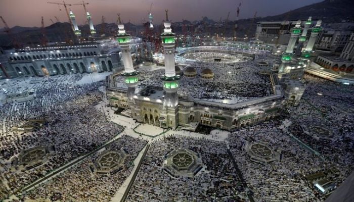 Muslim pilgrims pray around the holy Kaaba at the Grand Mosque, during the annual hajj pilgrimage in Mecca September 27, 2014. — Reuters