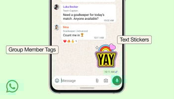 WhatsApp update brings member tags, text stickers to group chats
